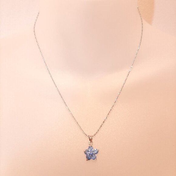 5Pc Jewelry Set Faux Diamond Gemstone Necklace Silver Bangle Infinity Bracelet - Picture 12 of 14